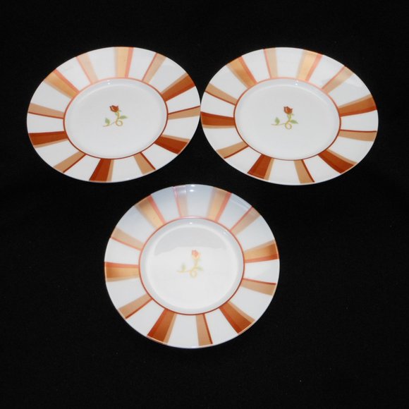 3 sets of tea cup & saucer. Victoria & Beale by Sango 7022 Rosebud - Picture 5 of 7